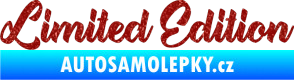 Samolepka Limited edition 006 Ultra Metalic červená