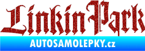 Samolepka Linkin Park 004 Ultra Metalic červená