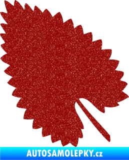 Samolepka List 001 levá Ultra Metalic červená