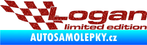 Samolepka Logan limited edition levá Ultra Metalic červená