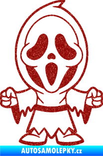 Samolepka Maska 002 pravá vřískot Ultra Metalic červená