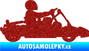 Samolepka Motokára 001 pravá Ultra Metalic červená