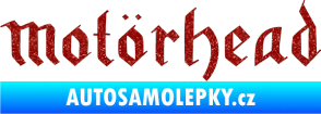 Samolepka Motorhead rovný Ultra Metalic červená