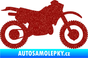 Samolepka Motorka 003 pravá Ultra Metalic červená