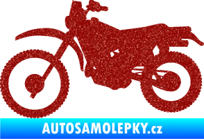 Samolepka Motorka 046 levá Ultra Metalic červená