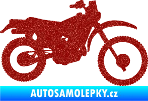Samolepka Motorka 046 pravá Ultra Metalic červená