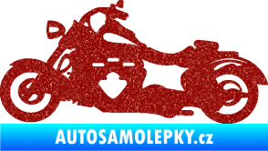 Samolepka Motorka 056 levá Ultra Metalic červená