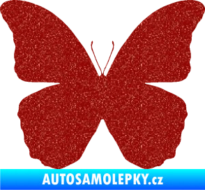 Samolepka Motýl 006 Ultra Metalic červená