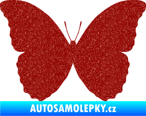 Samolepka Motýl 008 Ultra Metalic červená