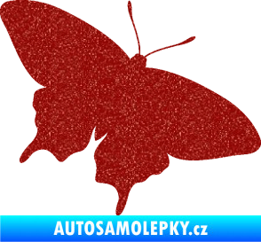 Samolepka Motýl 010 pravá Ultra Metalic červená