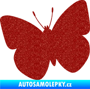 Samolepka Motýl 011 levá Ultra Metalic červená