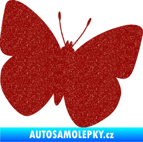Samolepka Motýl 011 pravá Ultra Metalic červená