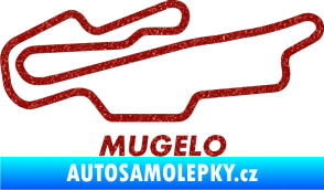 Samolepka Okruh Mugelo Ultra Metalic červená
