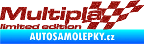 Samolepka Multipla limited edition pravá Ultra Metalic červená