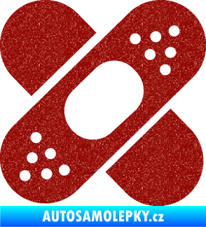 Samolepka Náplast 001 Ultra Metalic červená