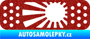 Samolepka Náplast 002 levá Ultra Metalic červená
