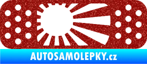 Samolepka Náplast 002 pravá Ultra Metalic červená