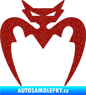 Samolepka Netopýr 001  Ultra Metalic červená