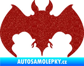 Samolepka Netopýr 002 Ultra Metalic červená