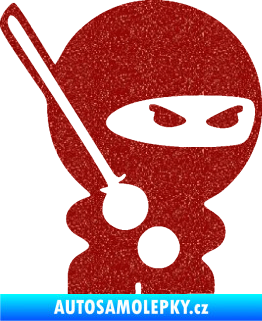 Samolepka Ninja baby 001 pravá Ultra Metalic červená