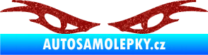 Samolepka Oči 003  Ultra Metalic červená