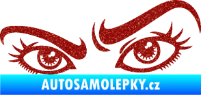Samolepka Oči 004 levá Ultra Metalic červená