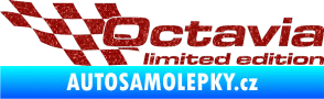 Samolepka Octavia limited edition levá Ultra Metalic červená