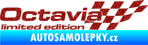 Samolepka Octavia limited edition pravá Ultra Metalic červená