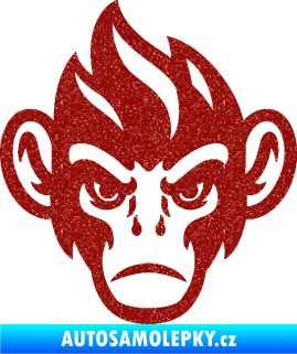Samolepka Opičák 002 levá Ultra Metalic červená