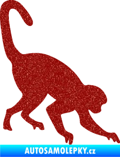 Samolepka Opice 002 pravá Ultra Metalic červená