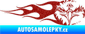 Samolepka Orel 004 pravá Ultra Metalic červená
