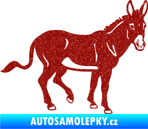 Samolepka Osel 003 pravá Ultra Metalic červená