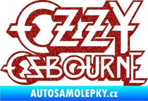 Samolepka Ozzy Osbourne 001 Ultra Metalic červená
