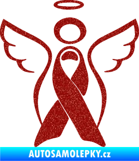 Samolepka Památeční andělíček memory Ultra Metalic červená