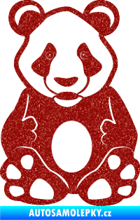 Samolepka Panda 006  Ultra Metalic červená