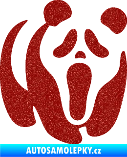 Samolepka Panda 014 pravá maska Vřískot Ultra Metalic červená