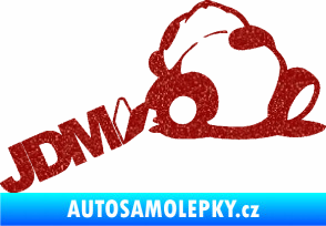Samolepka Panda JDM sleep  Ultra Metalic červená