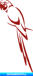 Samolepka Papoušek 005 levá Ultra Metalic červená