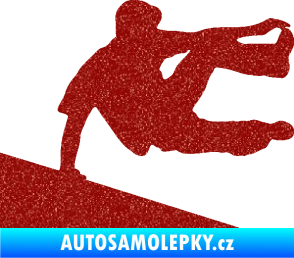 Samolepka Parkour 001 pravá Ultra Metalic červená