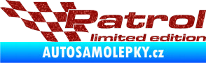 Samolepka Patrol limited edition levá Ultra Metalic červená