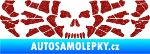 Samolepka Pavouk 017 smrťák Ultra Metalic červená