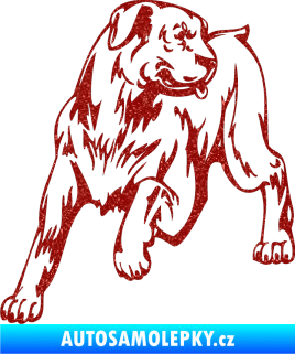 Samolepka Pes 020 levá Ultra Metalic červená