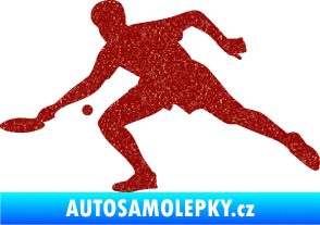 Samolepka Ping pong 001 levá Ultra Metalic červená