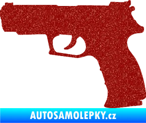 Samolepka Pistole 003 levá Ultra Metalic červená