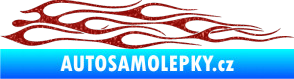 Samolepka Plameny 003 Ultra Metalic červená