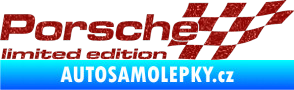 Samolepka Porsche limited edition pravá Ultra Metalic červená