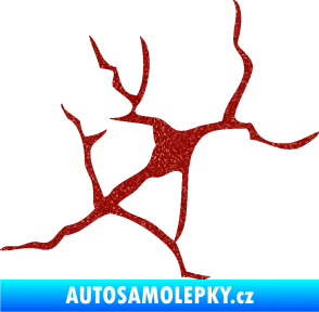 Samolepka Prasklina 004 Ultra Metalic červená