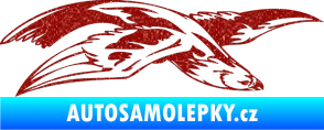 Samolepka Predators 032 pravá Ultra Metalic červená