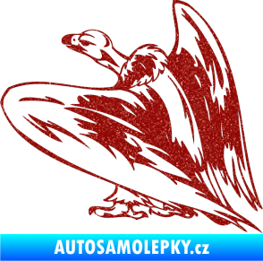 Samolepka Predators 042 levá sup Ultra Metalic červená