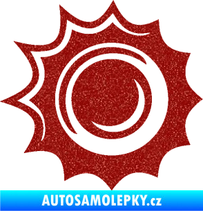 Samolepka Průstřel 003 pravá Ultra Metalic červená